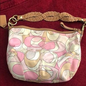 Coach Soho pink C multicolor hobo handbag